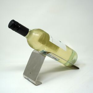 WMF Wine Bottle Holder Modernist Minimalist Stainless Steel Presentation Stand